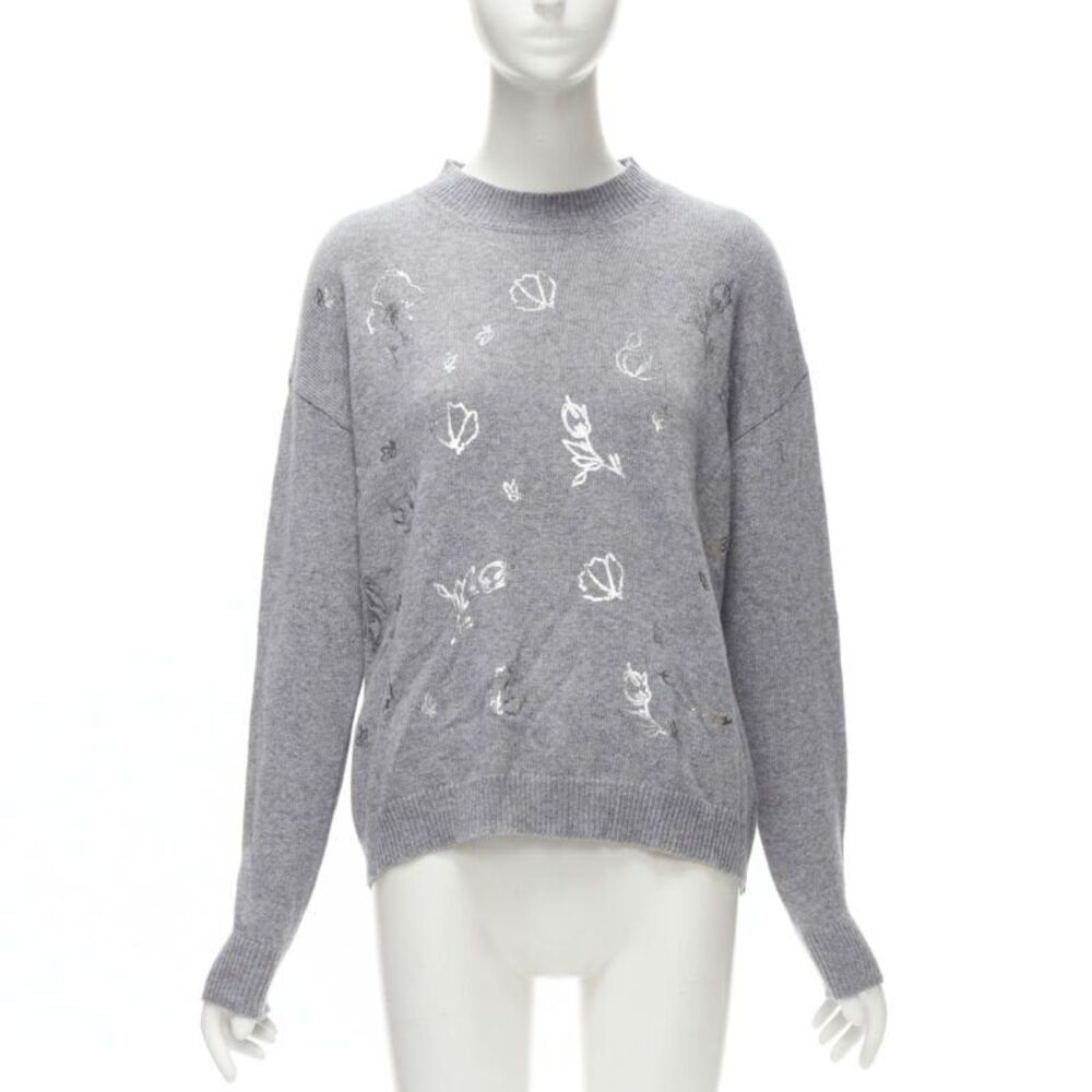 Ermanno Scervino Metallic Floral Pullover